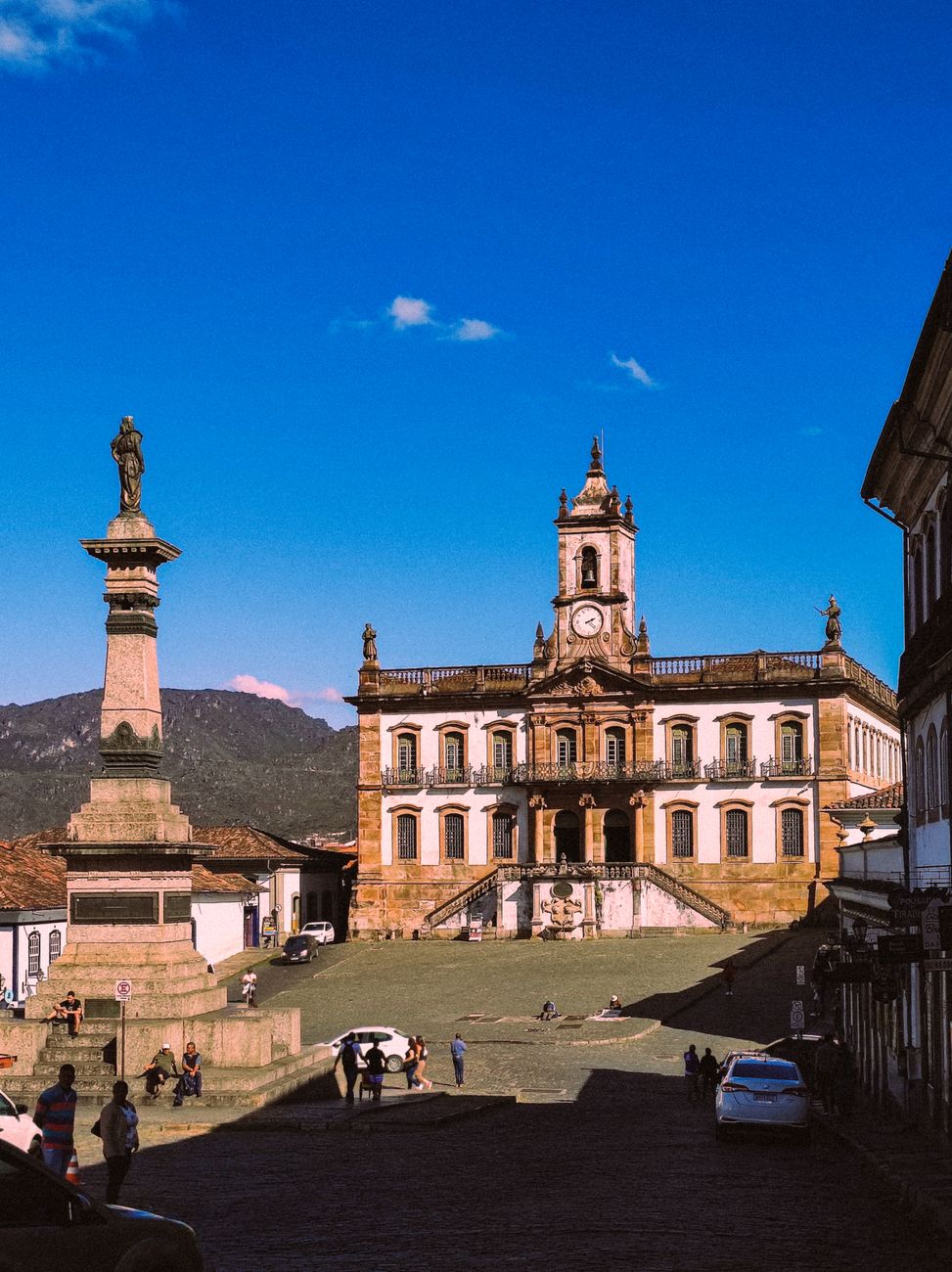 Cidade histórica colonial em Minas Gerais